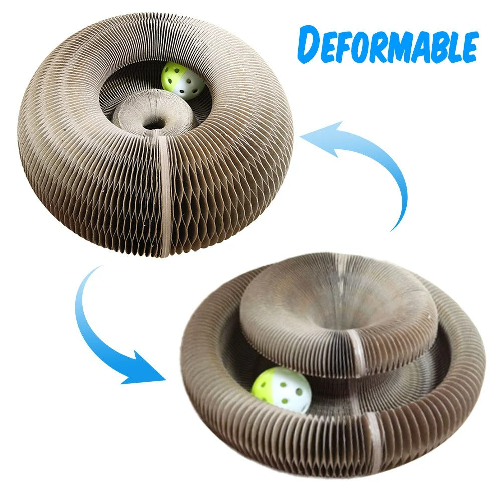 Round Corrugated Interactive Toy